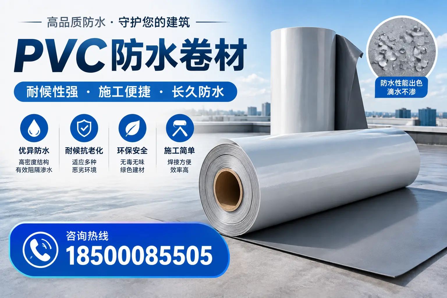 pvc防水卷材在济宁的行业应用前景分析